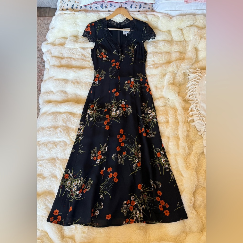 Reformation Tiffie Dress In Floral, brand new without tags, never worn, no flaws - Picture 7 of 16